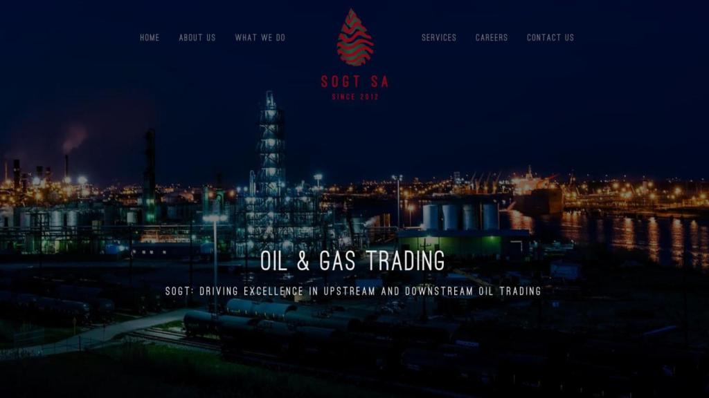 Imagen que aparece en la web corporativa de Swissoil Trading S.A.