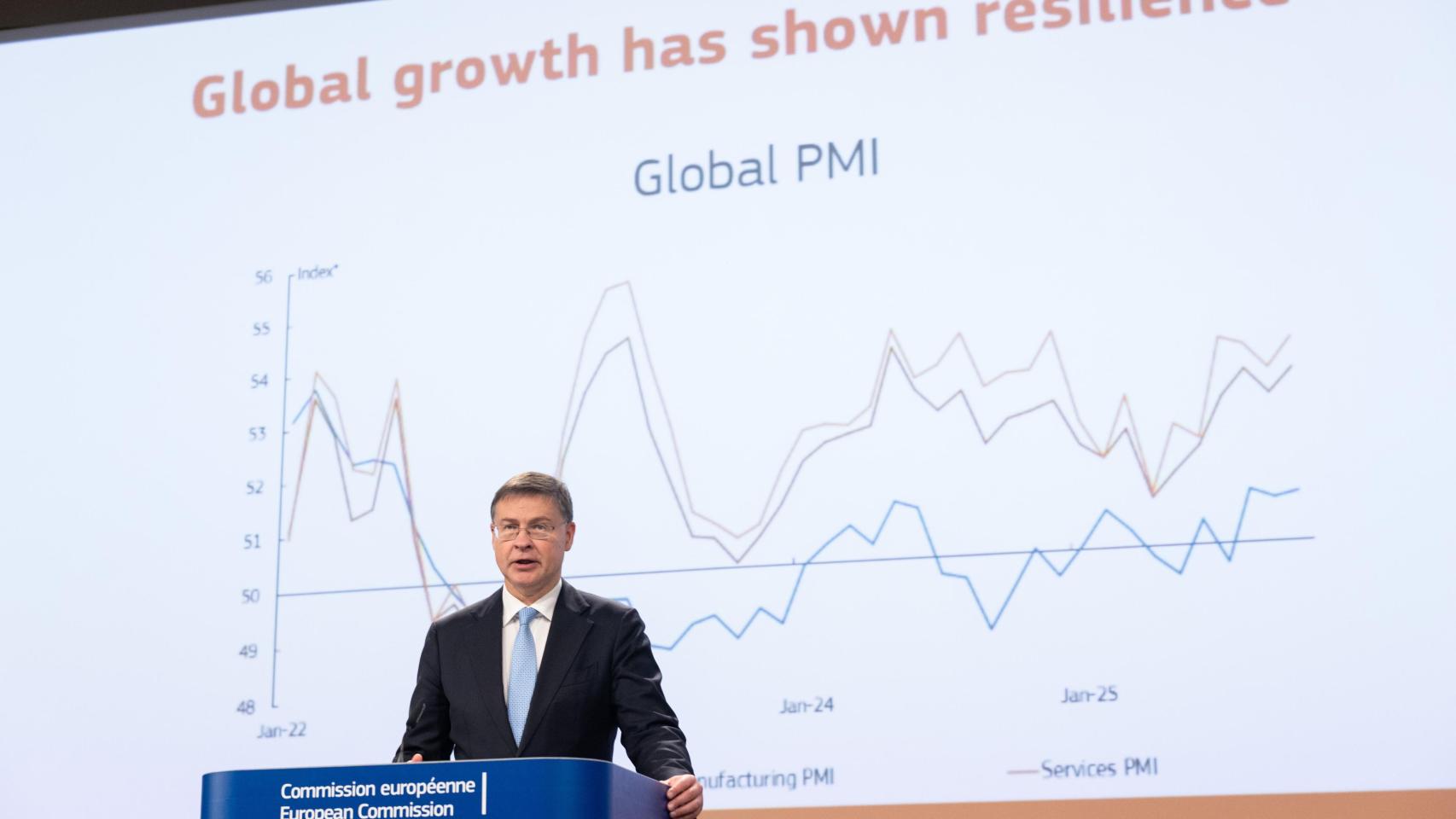 El comisario de Asuntos Económicos, Valdis Dombrovskis