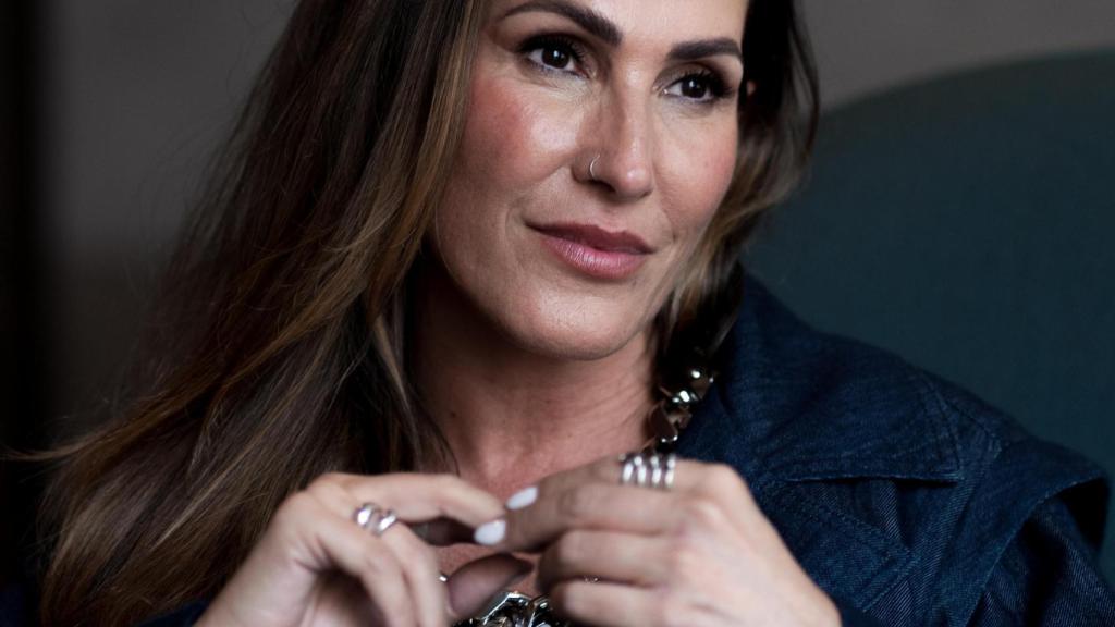 La cantante Malú durante la entrevista.