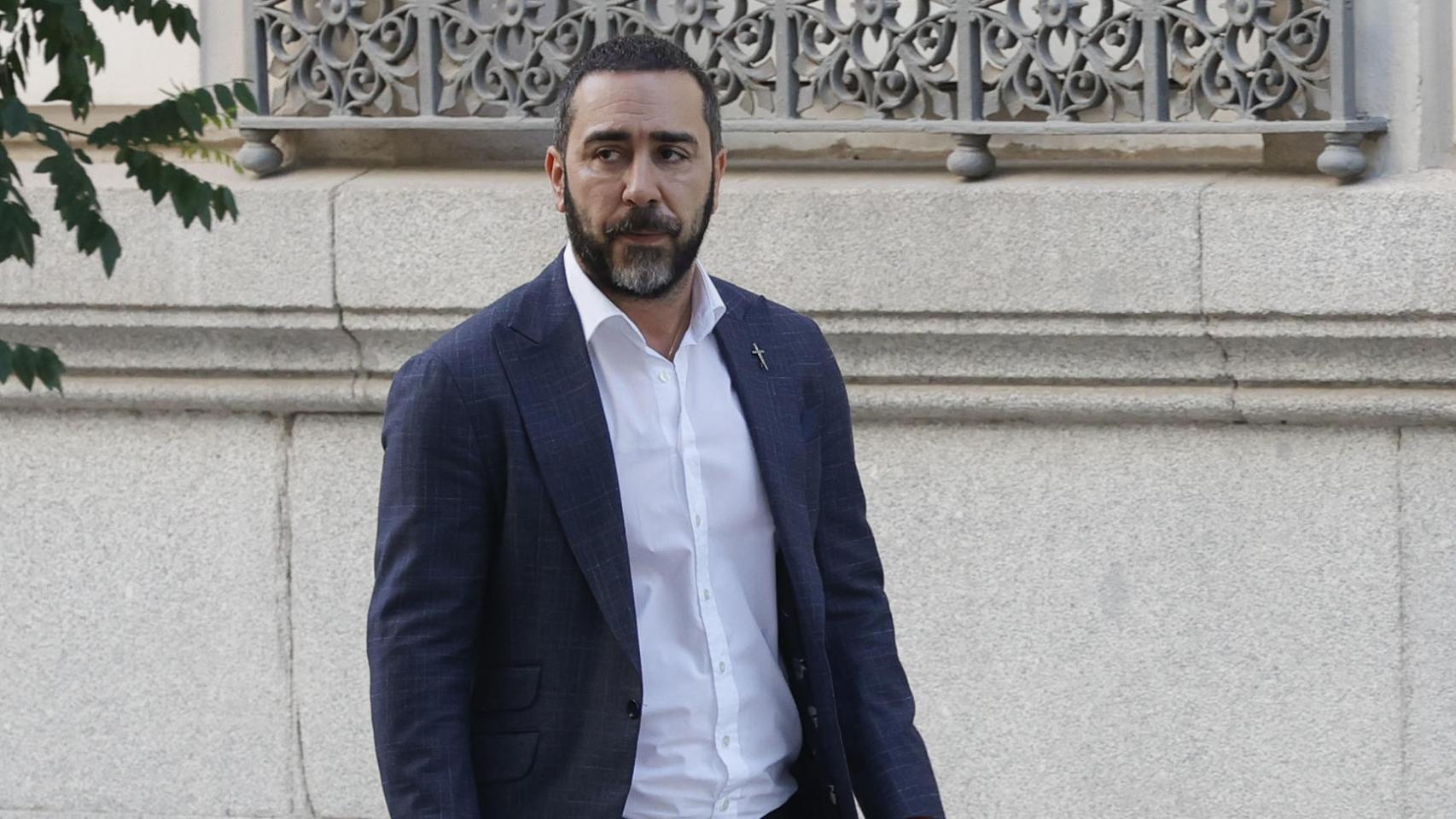 El empresario Víctor de Aldama este jueves a su llegada a la Audiencia Nacional.