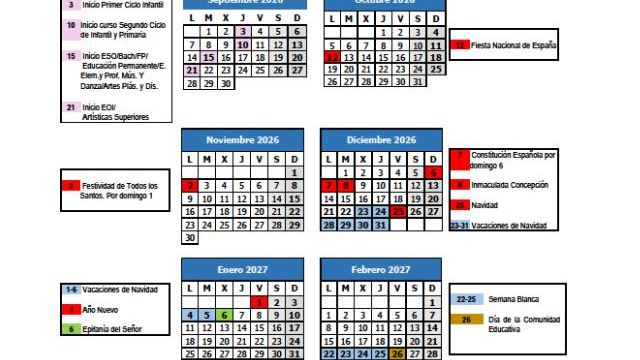 Ya Se Conoce El Calendario Escolar De M laga 2026 2027 Estas Son Las 