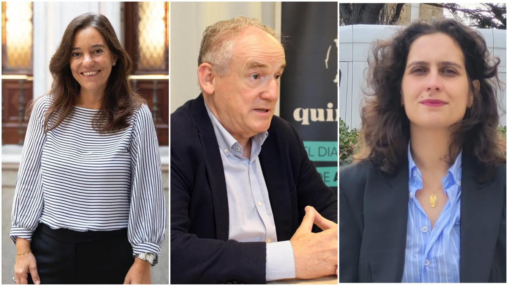 Inés Rey, Miguel Lorenzo y Avia Veira.