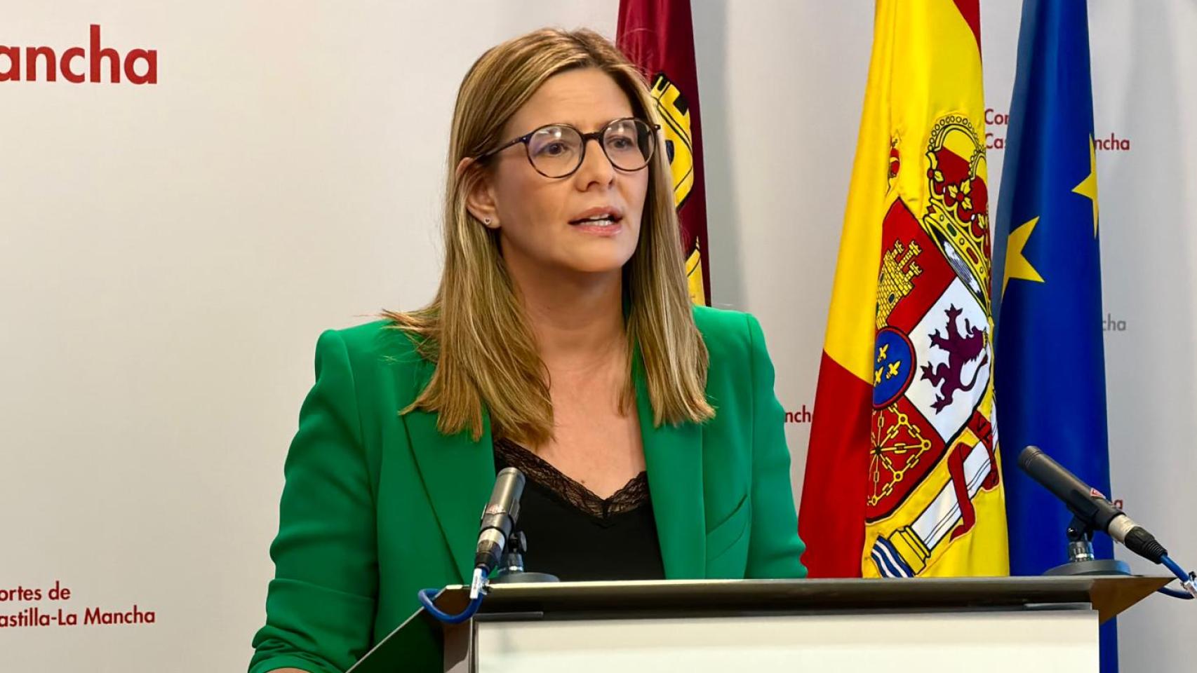 Carolina Agudo, secretaria general y portavoz parlamentaria del Partido Popular de Castilla-La Mancha. 