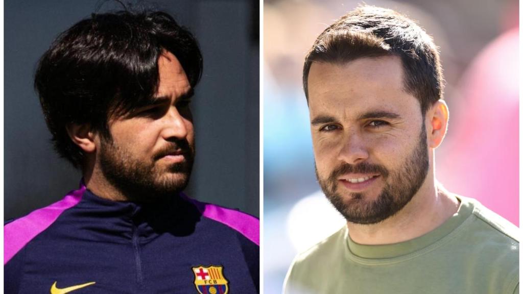 Pere Romeu, a la izquierda; Jonatan Giráldez, a la derecha.