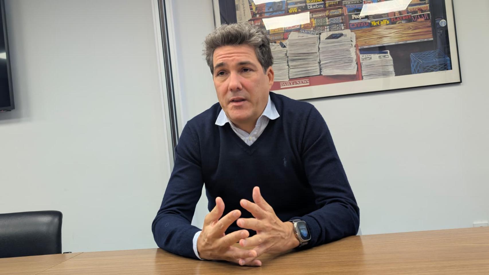 El economista e inversor Gustavo Martínez en la sede de El Español.