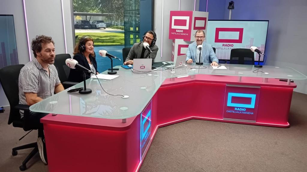 Jorge López, Carmen Amores, Juan Manuel Lorente y Óscar García, de izquierda a derecha.