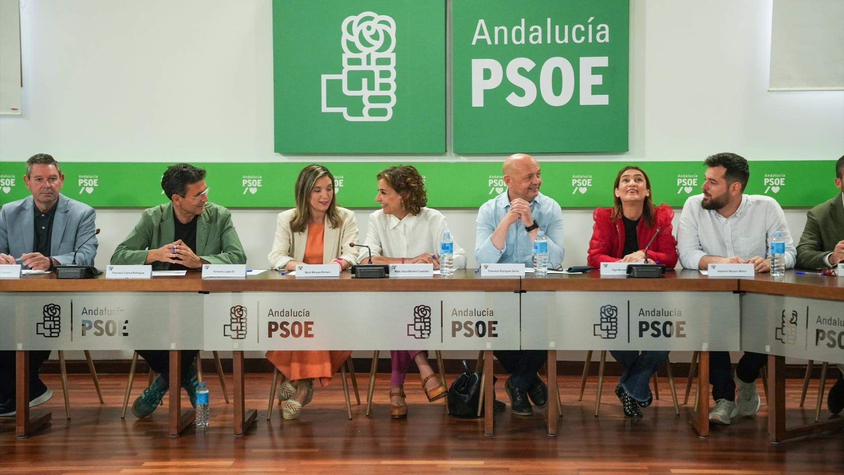 María Jesús Montero en la comisión ejecutiva del PSOE-A del pasado día 18