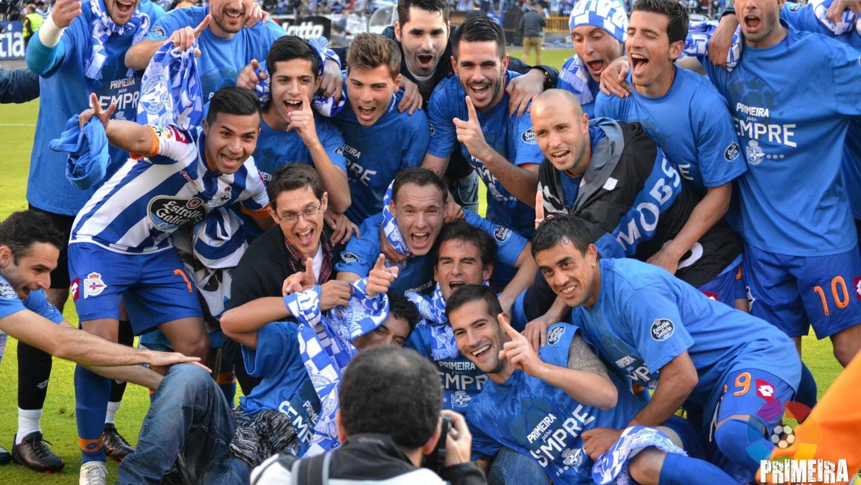Imagen de la celebración del ascenso.