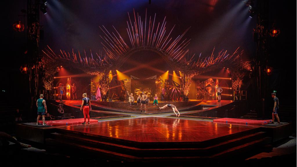 El escenario principal del Circo del Sol