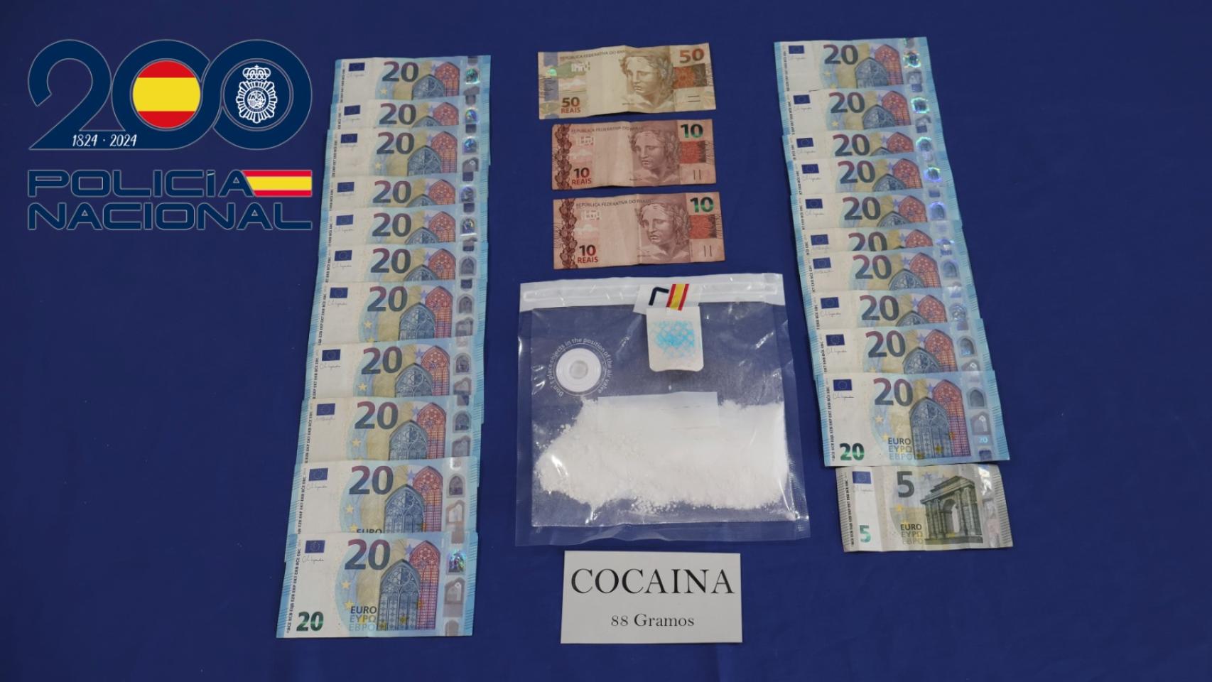 Alijo sustraído en el operativo de la Policía Nacional.