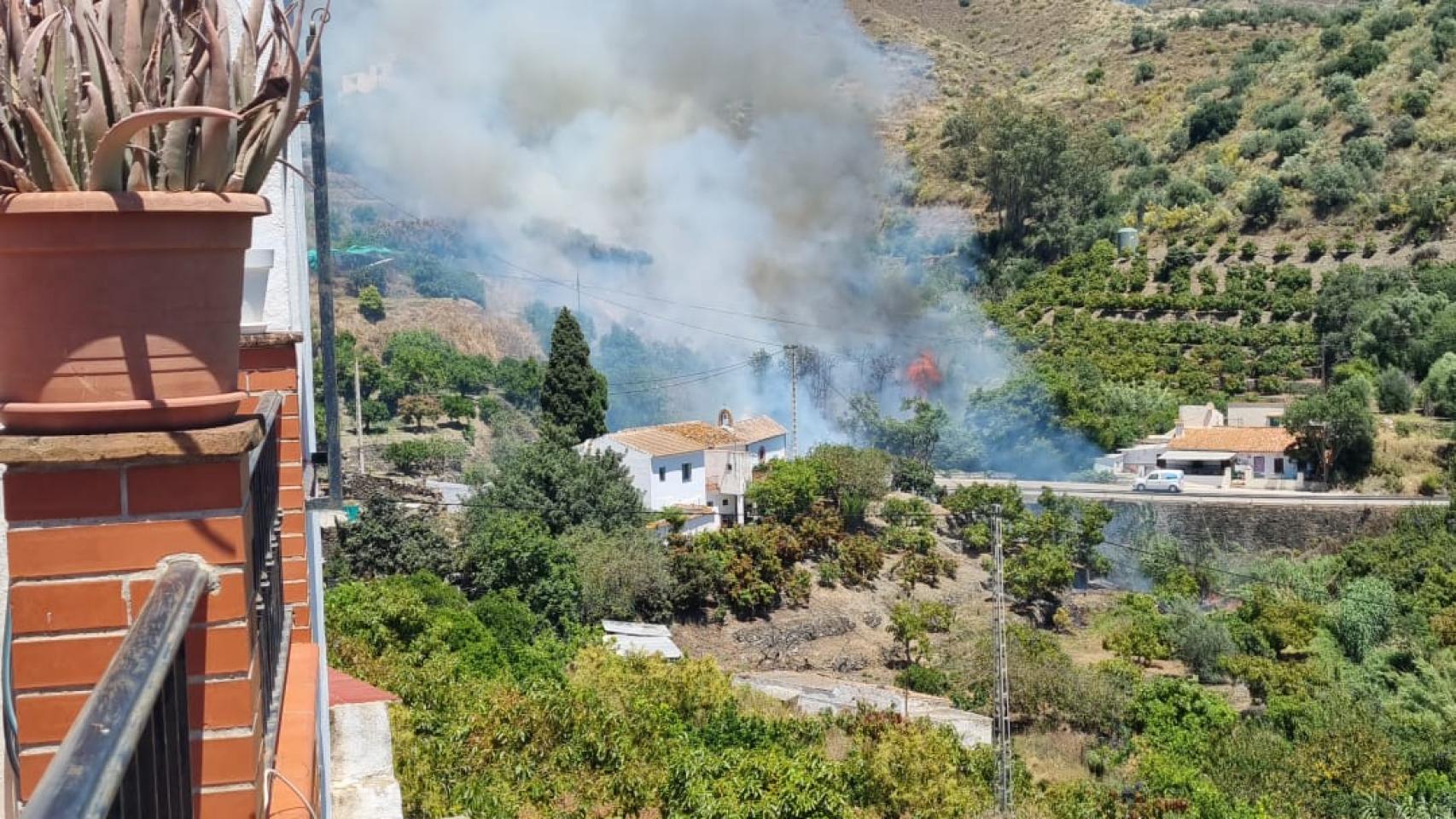 Una imagen del incendio.