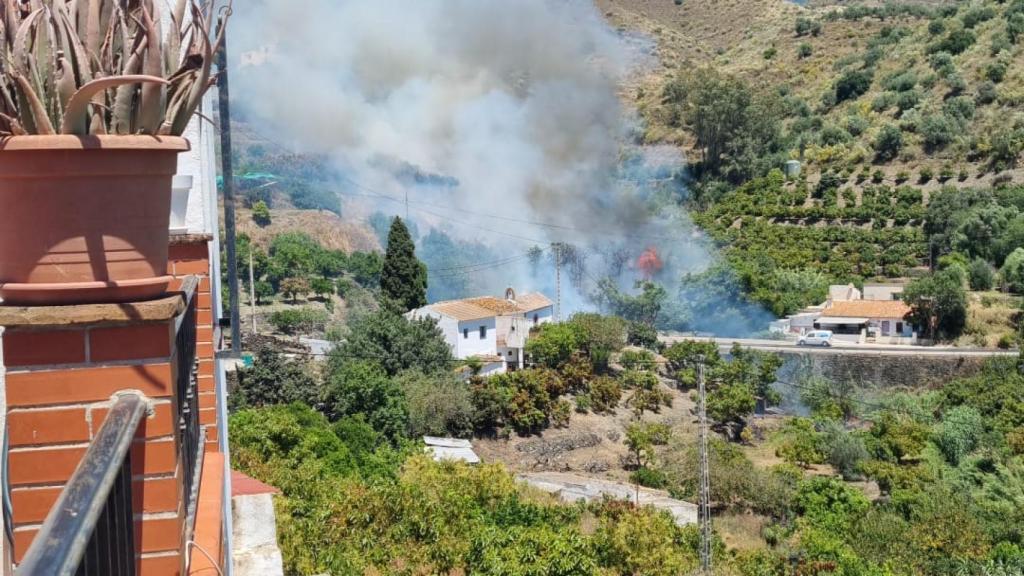 Una imagen del incendio.