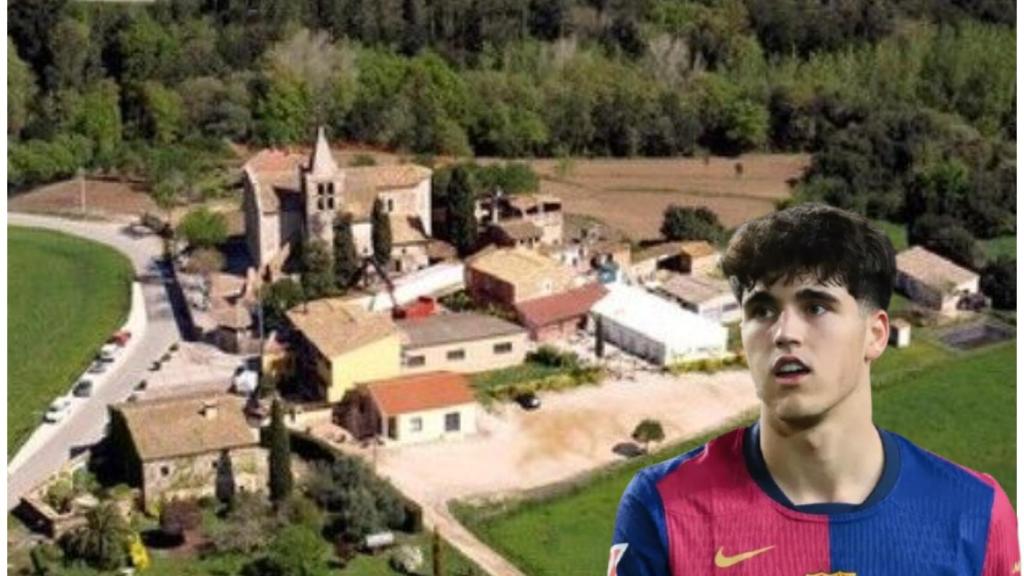 Montaje del pueblo de Estanyol y Pau Cubarsí.