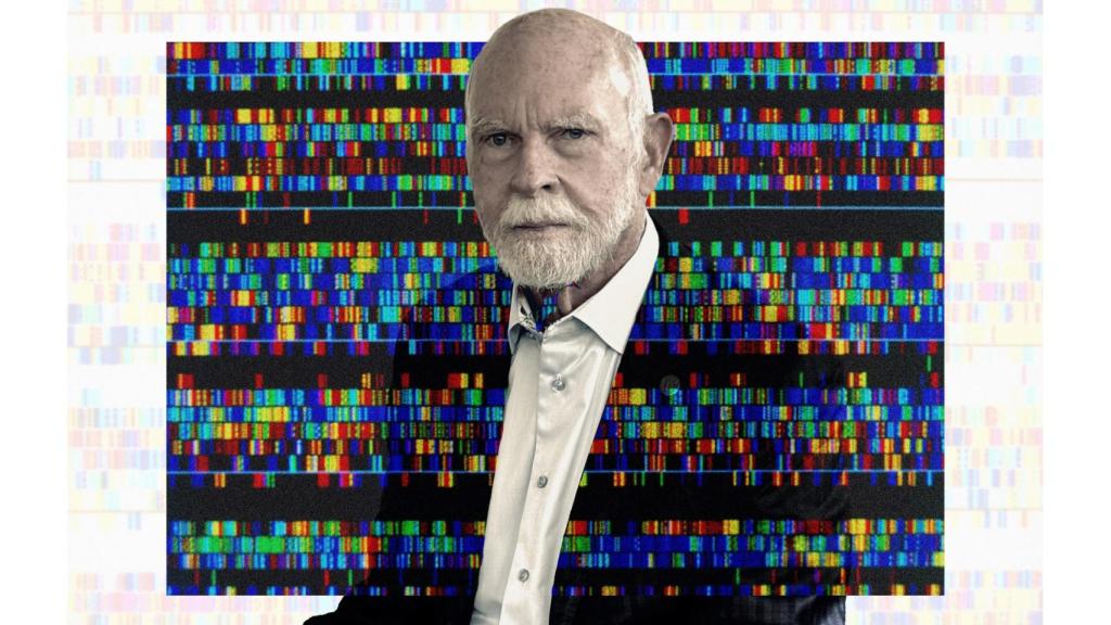 Craig Venter logró secuenciar el genoma humano en 2001. Diseño: Rubén Vique