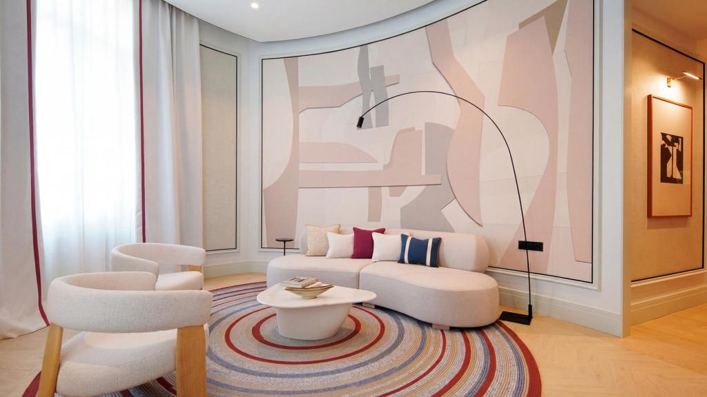 Interior de una suite del hotel Áurea Palacio de la Tinta.