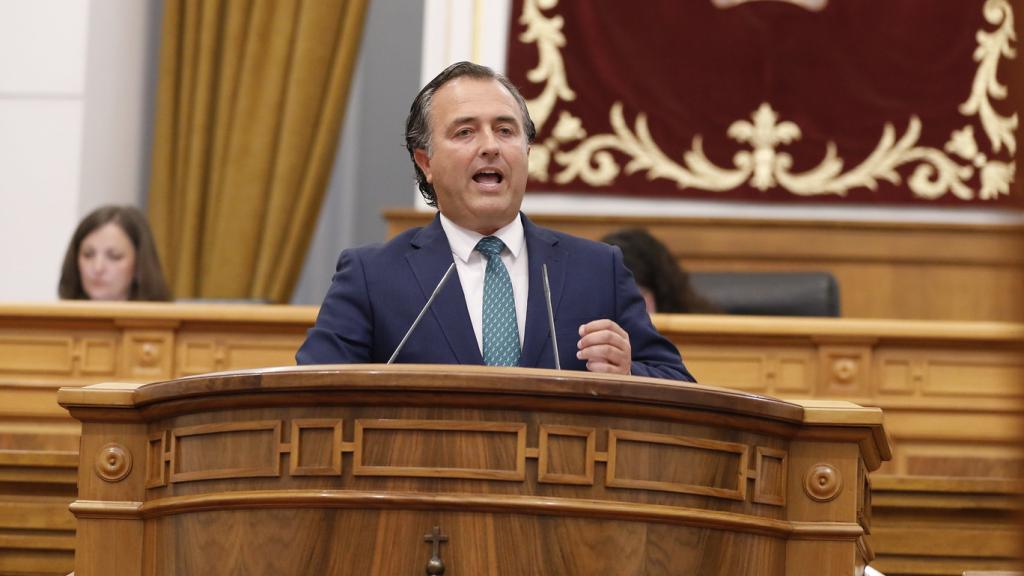 David Moreno, presidente del grupo parlamentario de Vox en las Cortes de Castilla-La Mancha.