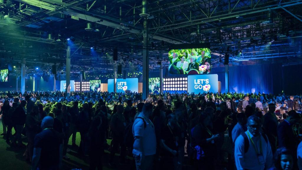 Vista genera de uno de los espacios del evento anual de ServiceNow este año en Las Vegas.