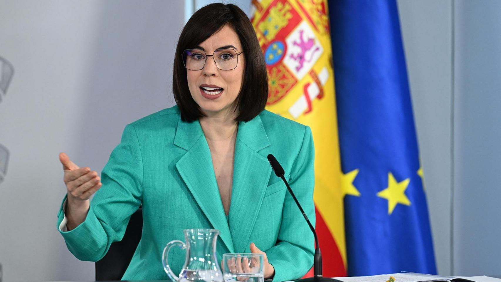 La ministra de Ciencia, Innovación y Universidades, Diana Morant, tras el Consejo de Ministros.
