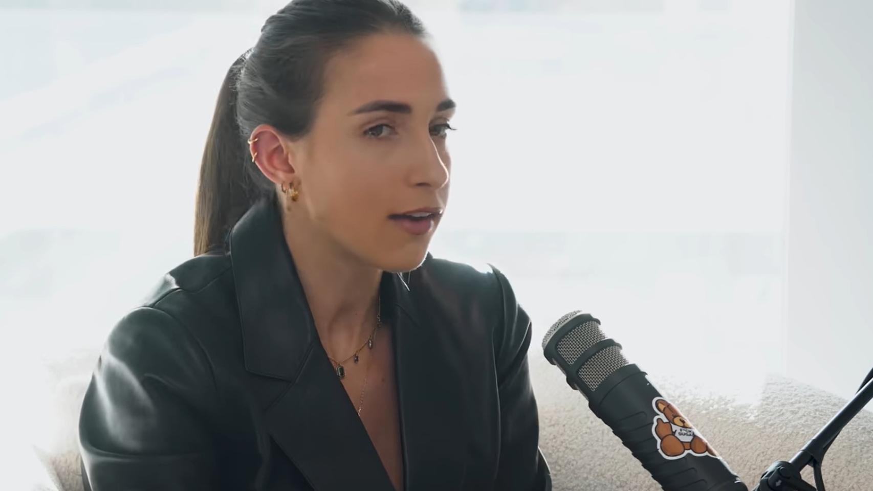 Lucia Aguado, durante su aparición en el podcast.