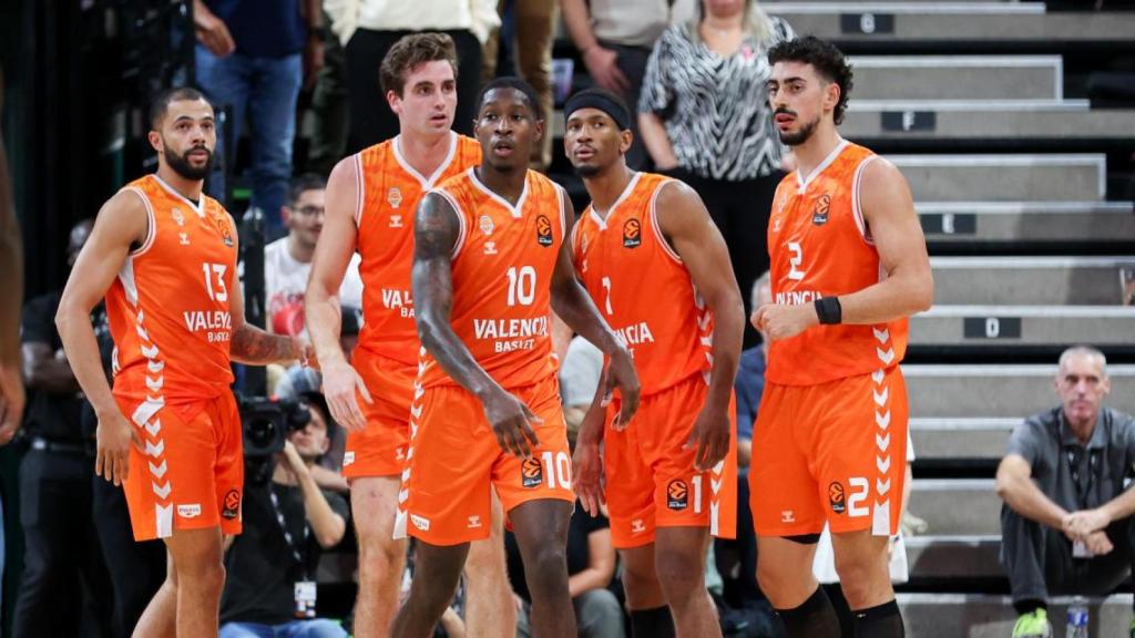 Los jugadores del Valencia Basket.
