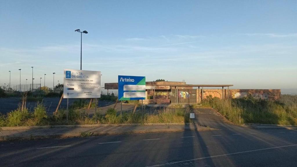 Obras en el complejo deportivo de arteixo