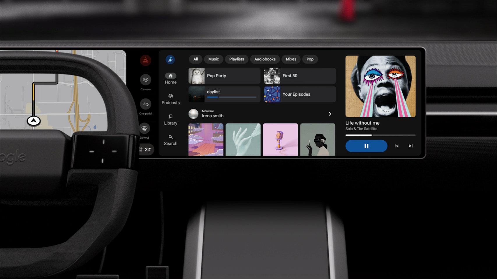 Android Auto con el nuevo reproductor de música