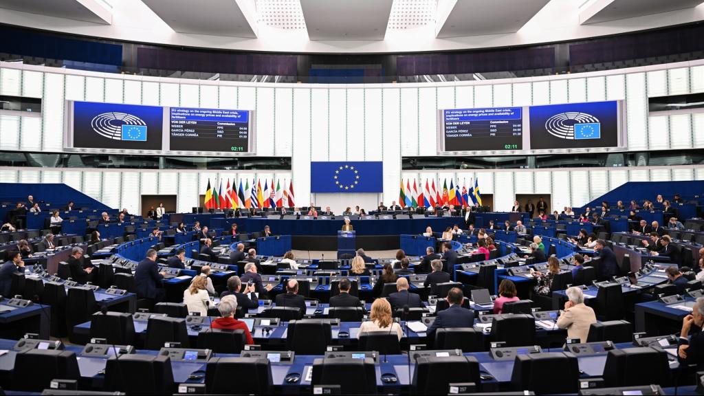 Sesión plenaria del Parlamento Europeo, este jueves en Estrasburgo (Francia).