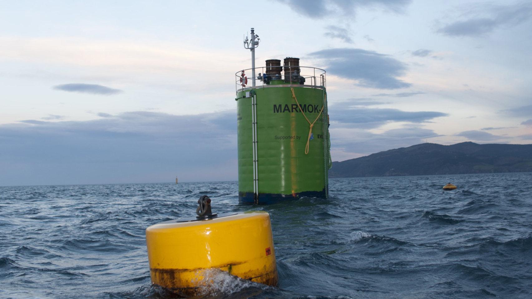 El generador Marmok A-5 en el mar Cantábrico