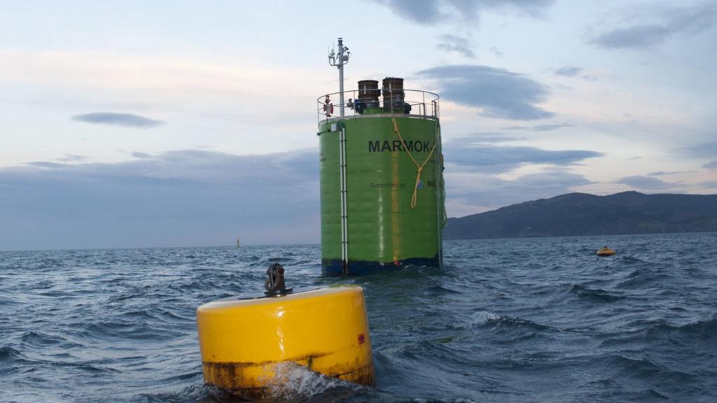 El generador Marmok A-5 en el mar Cantábrico