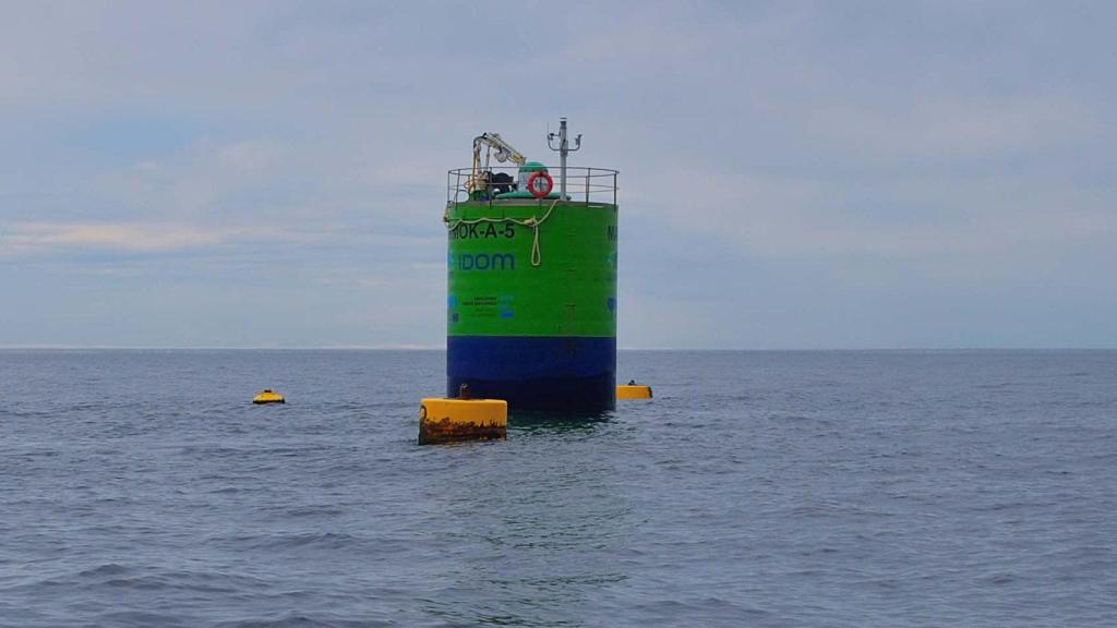 El generador Marmok A-5 en el mar Cantábrico