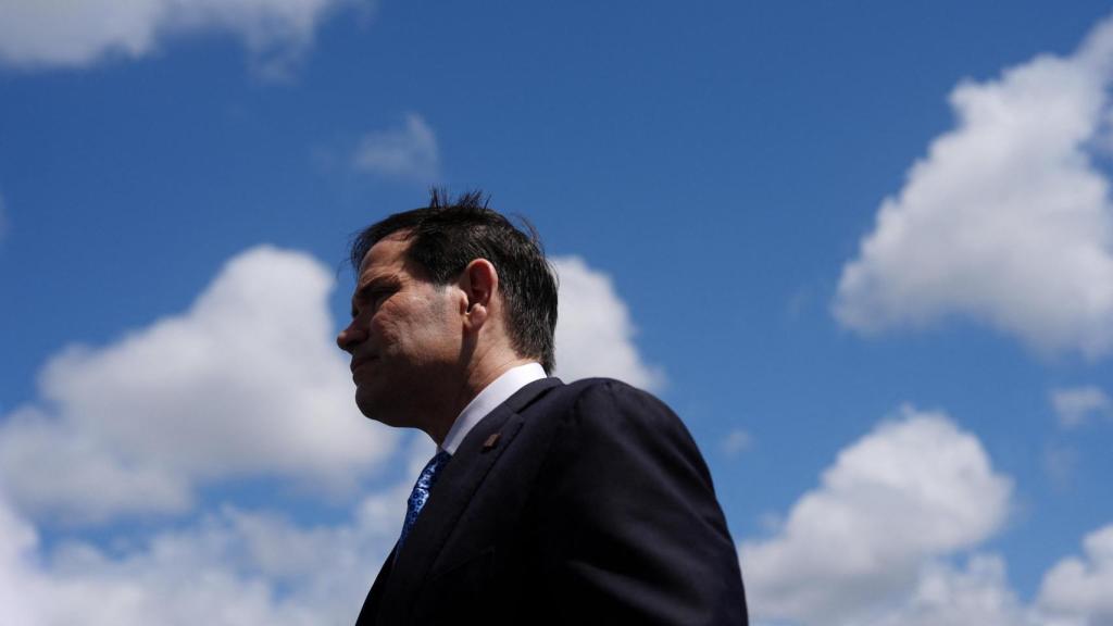El secretario de Estado de Estados Unidos, Marco Rubio, antes de su viaje a una reunión de la OTAN.