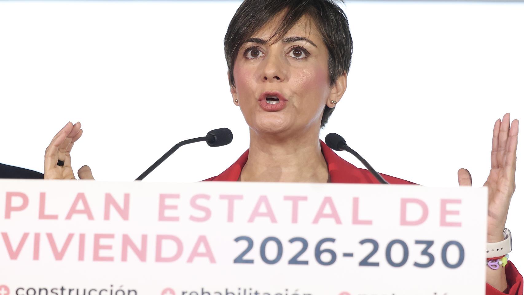 La ministra de Vivienda y Agenda Urbana, Isabel Rodriguez, durante la Conferencia Sectorial de Vivienda y Agenda Urbana.