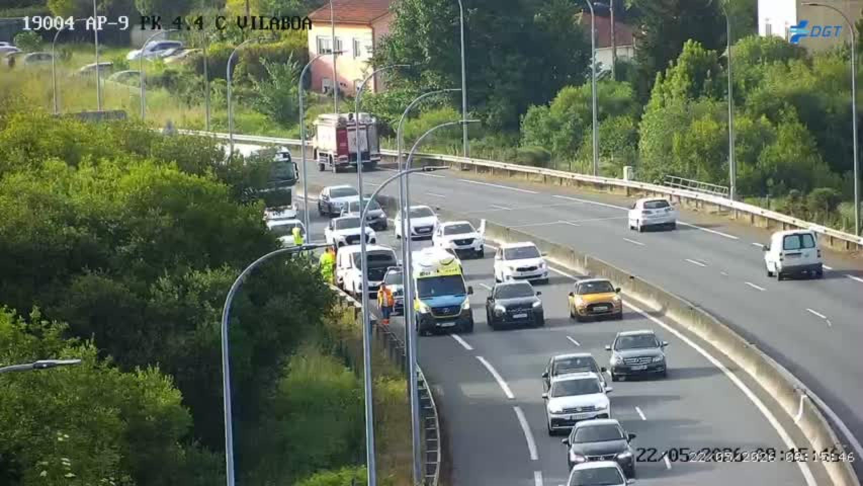 Accidente en la AP-9