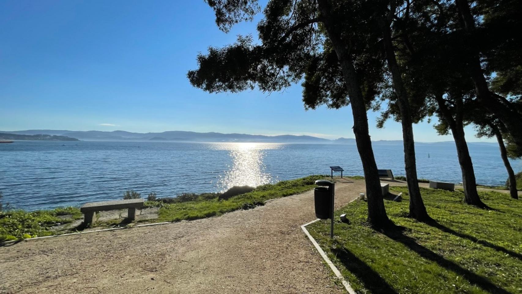 Paseo marítimo de Silgar-Baltar, en Sanxenxo y Portonovo (Pontevedra)