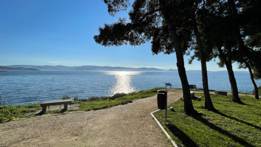 Paseo marítimo de Silgar-Baltar, en Sanxenxo y Portonovo (Pontevedra)