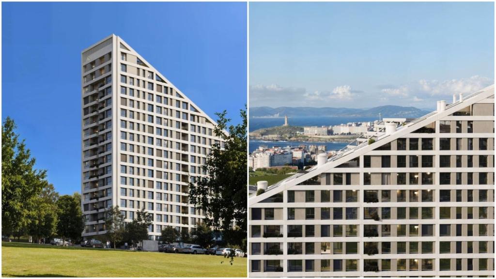 Residencial Caleida, prmoción de Metrovacesa en San pedro de Visma (A Coruña)