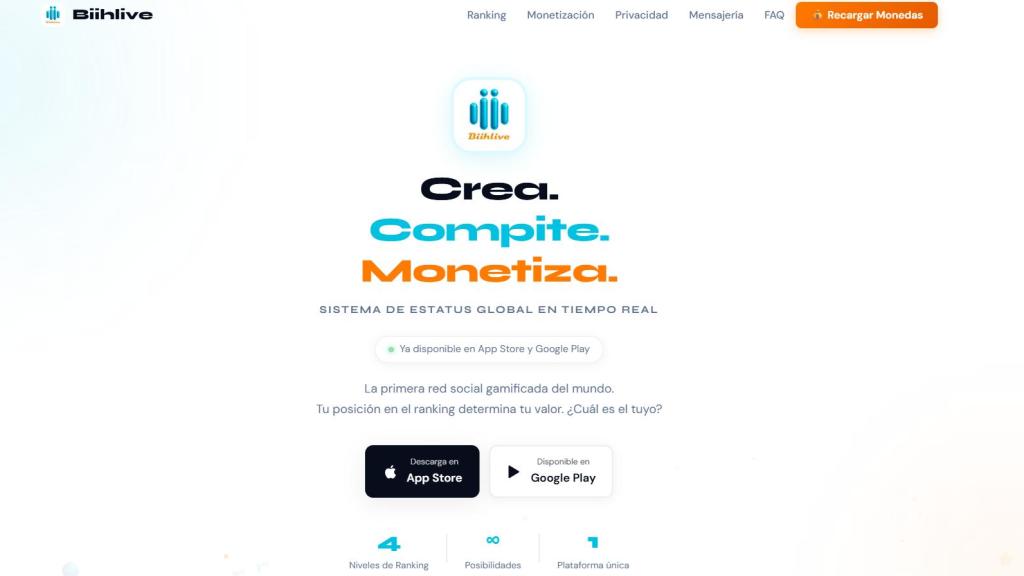 Opción de descarga de Biihlive