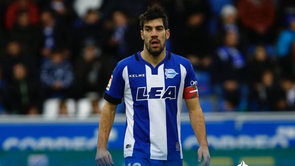 Manu García, durante un partido con el Alavés. 