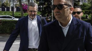 El excomisionado de la dana José María Ángel, a su llegada este viernes a los juzgados. Rober Solsona / EP