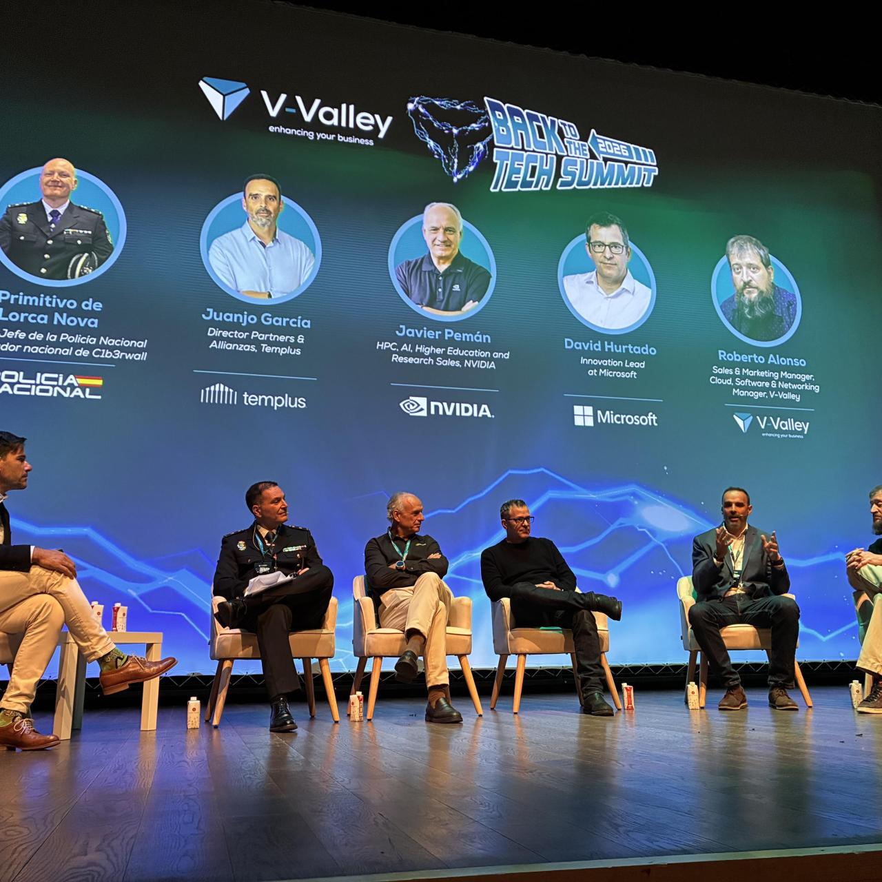 Imagen de la mesa redonda sobre IA en la que se analizaron aspectos como la gobernanza o la ciberseguridad.