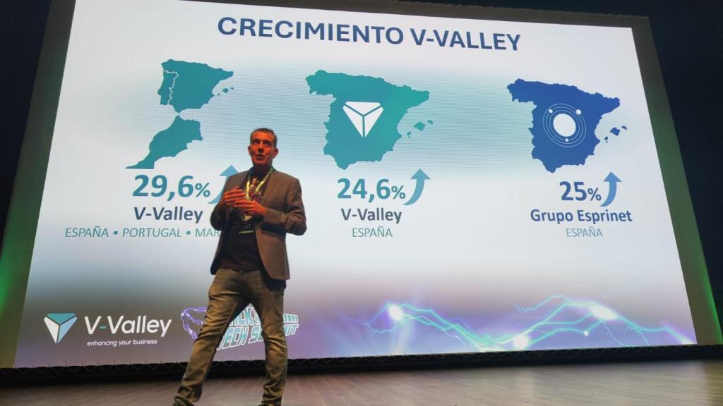 El CEO de V-Valley explicando cómo la compañía ha logrado crecer en nuestro país por encima del mercado.