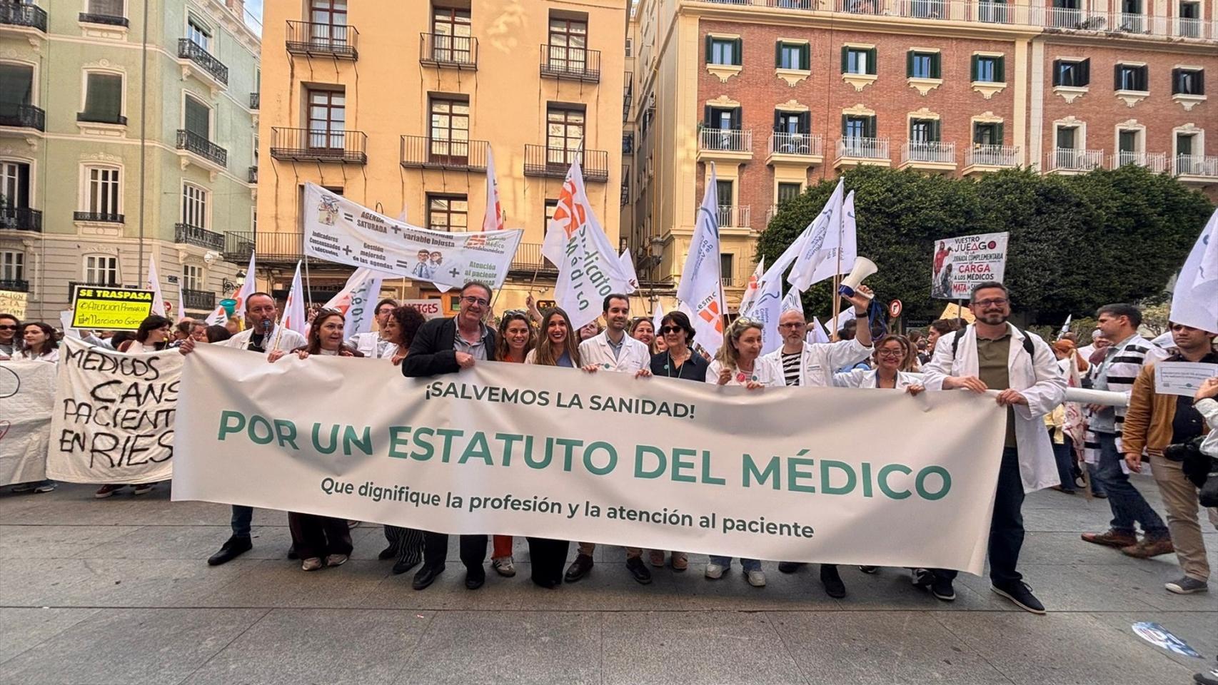 Manifestación de médicos en Valencia. CESM-CV
