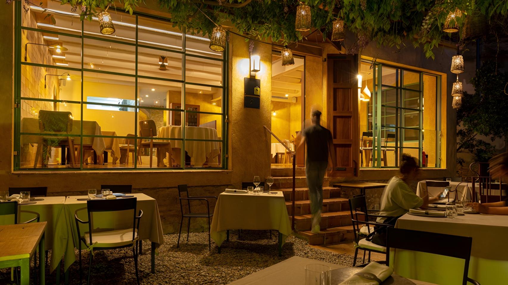 La terraza del restaurante. 