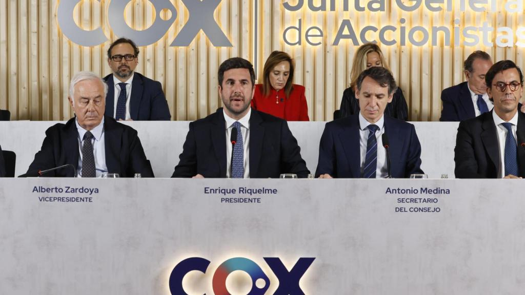 Enrique Riquelme, en la junta de accionistas.