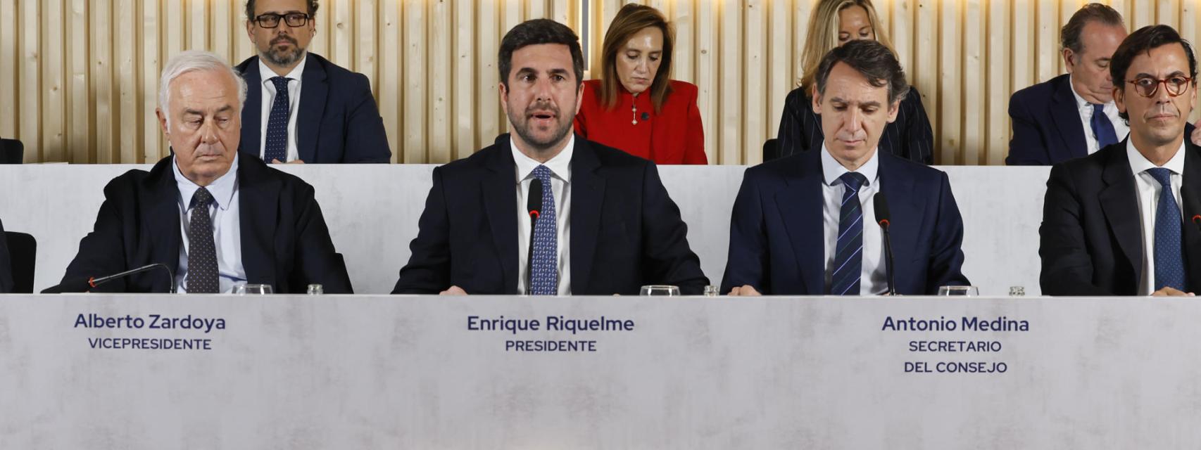 Enrique Riquelme, en la junta de accionistas.