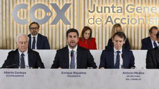 Enrique Riquelme, en la junta de accionistas.