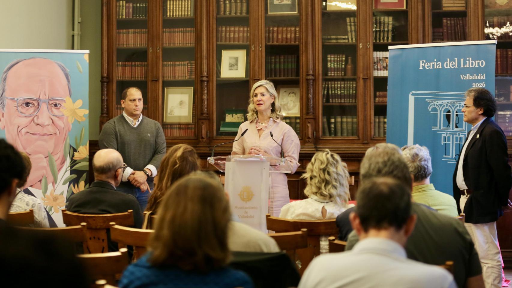 Irene Carvajal, concejala de Educación y Cultura, en la presentación de la 59ª Feria del Libro.