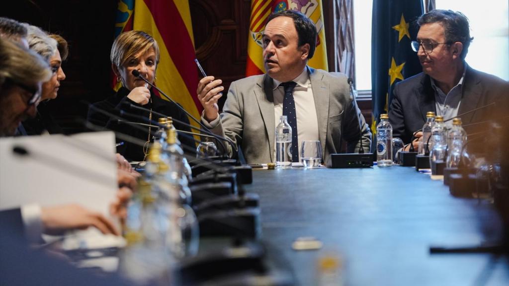 El 'president' de la Generalitat, Juanfran Pérez Llorca, en una reunión. Jorge Gil/Europa Press