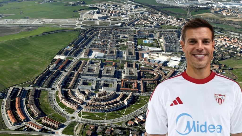 Montaje de César Azpilicueta en Zizur Mayor.