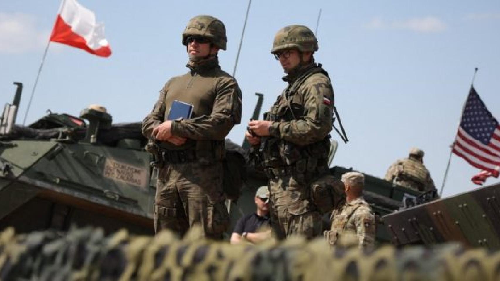 Militares de EEUU y Polonia en un ejercicio conjunto.